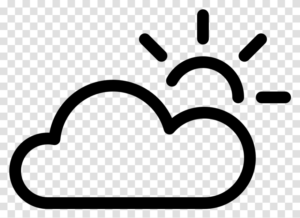Sun Behind Cloud Modern Clipart Picture Stock App Bits Cloud And Sun Weather Symbol, Gray, World Of Warcraft Transparent Png