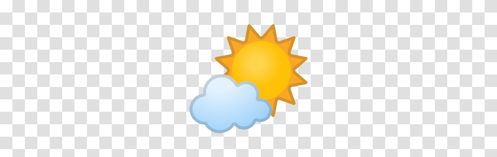 Sun Behind Small Cloud Icon Noto Emoji Travel Places Iconset, Nature, Outdoors, Sky, Gold Transparent Png