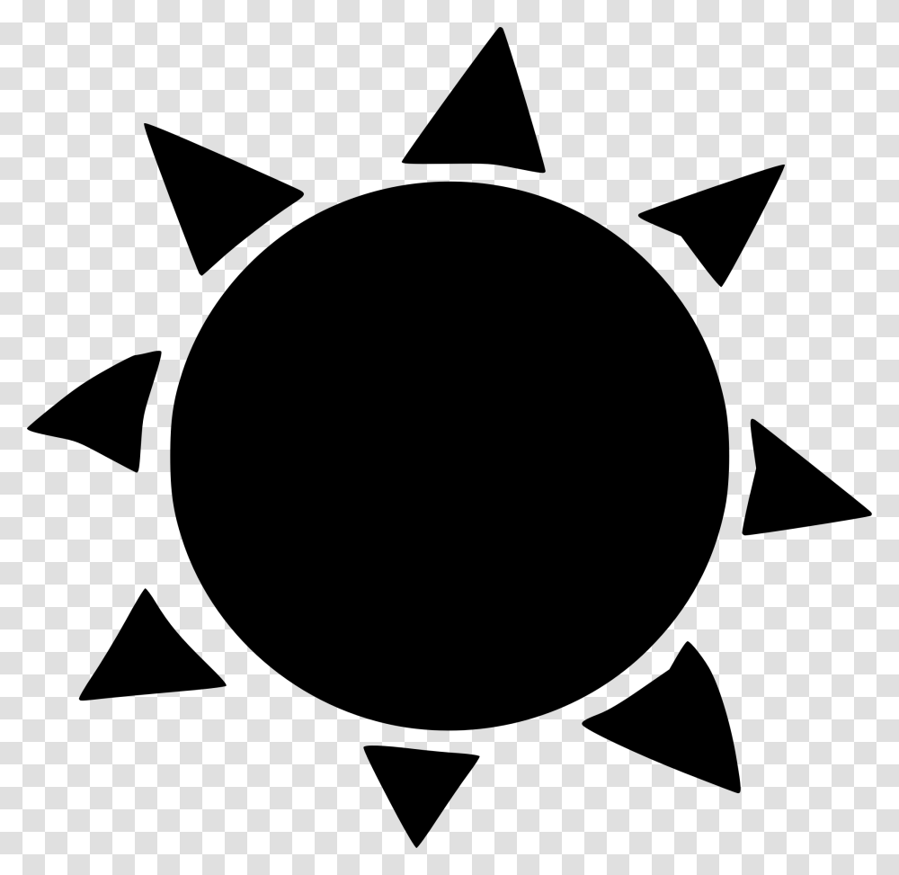 Sun Black And White Black Sun Icon, Gray, World Of Warcraft Transparent Png