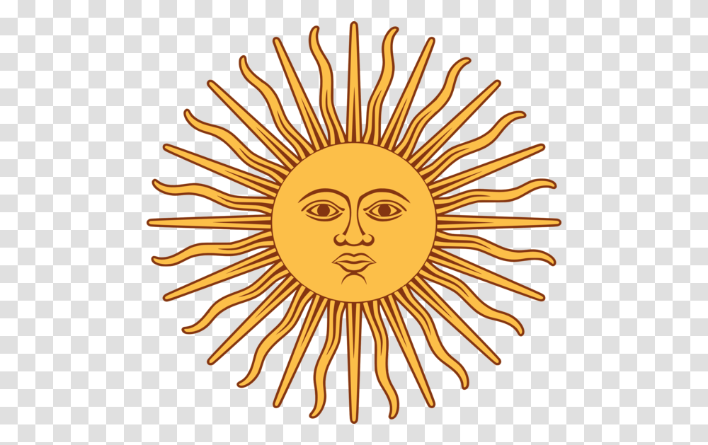 Sun Clipart Background Sun On The Argentina Flag, Face, Animal, Invertebrate Transparent Png