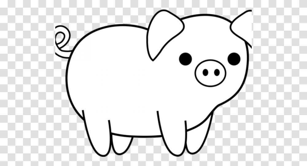 Sun Clipart Black And White Background Clip Art Of Animals, Piggy Bank, Mammal Transparent Png