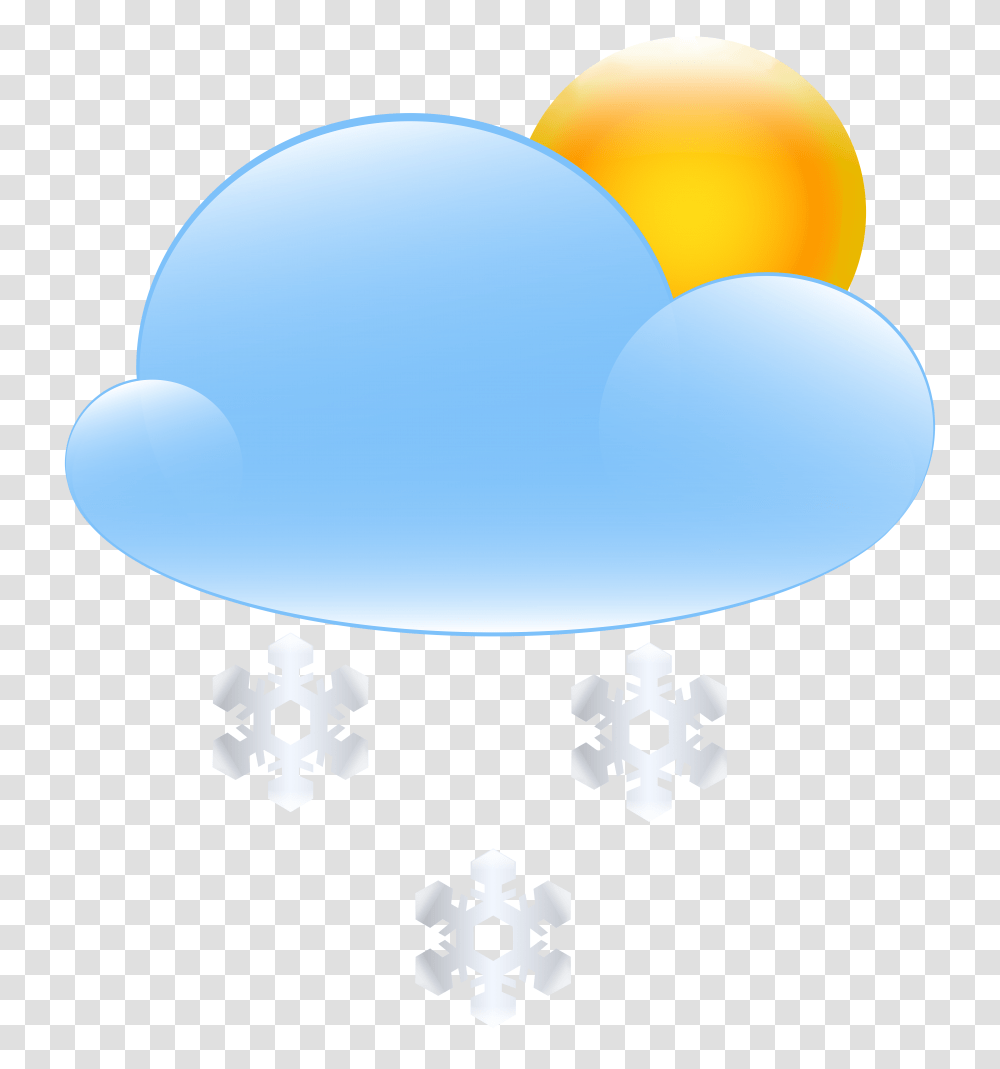Sun Cloud And Snow Weather Icon Clip Art, Balloon, Lamp Transparent Png