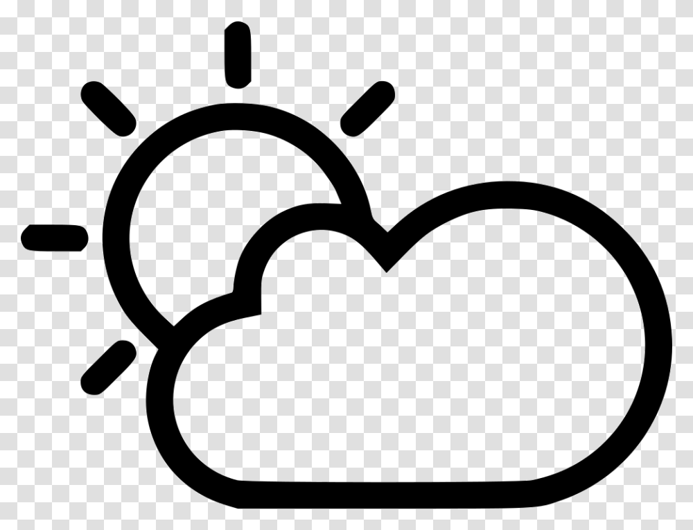 Sun Cloud Icon Free Download, Stencil, Heart, Sunglasses, Accessories Transparent Png