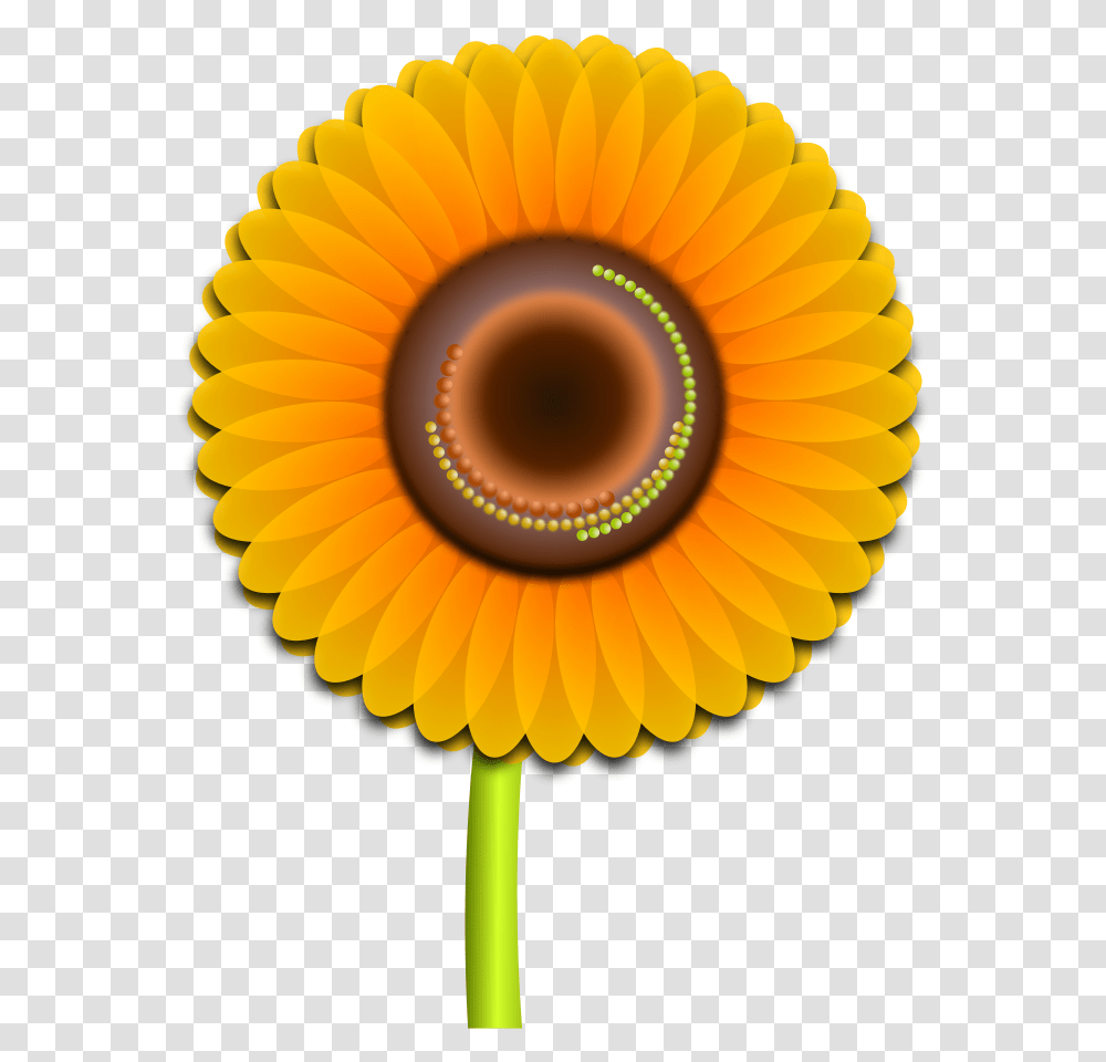 Sun Flower Clipart Vector Clip Art Online Royalty Hoa Huong Duong Vector, Ornament, Lamp, Pattern, Fractal Transparent Png