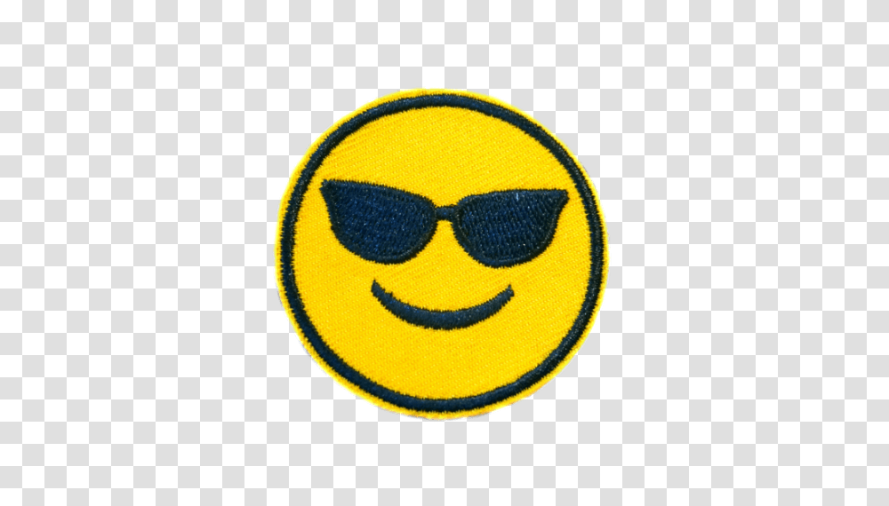 Sun Glasses Emoji, Logo, Trademark, Rug Transparent Png