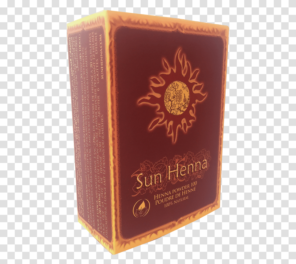 Sun Henna Powder 100g Box, Book, Liquor, Alcohol, Beverage Transparent Png