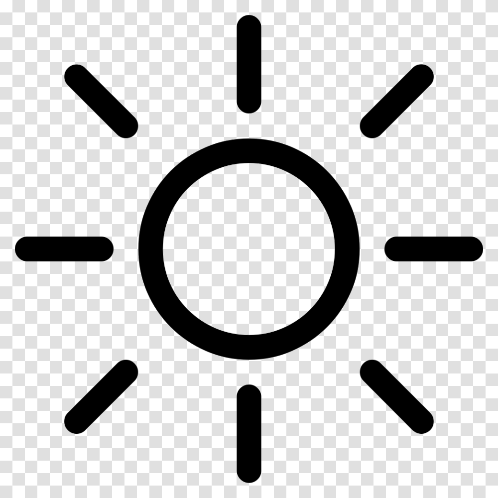 Sun Icon Simbolo De Tiro Al Blanco, Stencil, Appliance, Machine, Cooktop Transparent Png