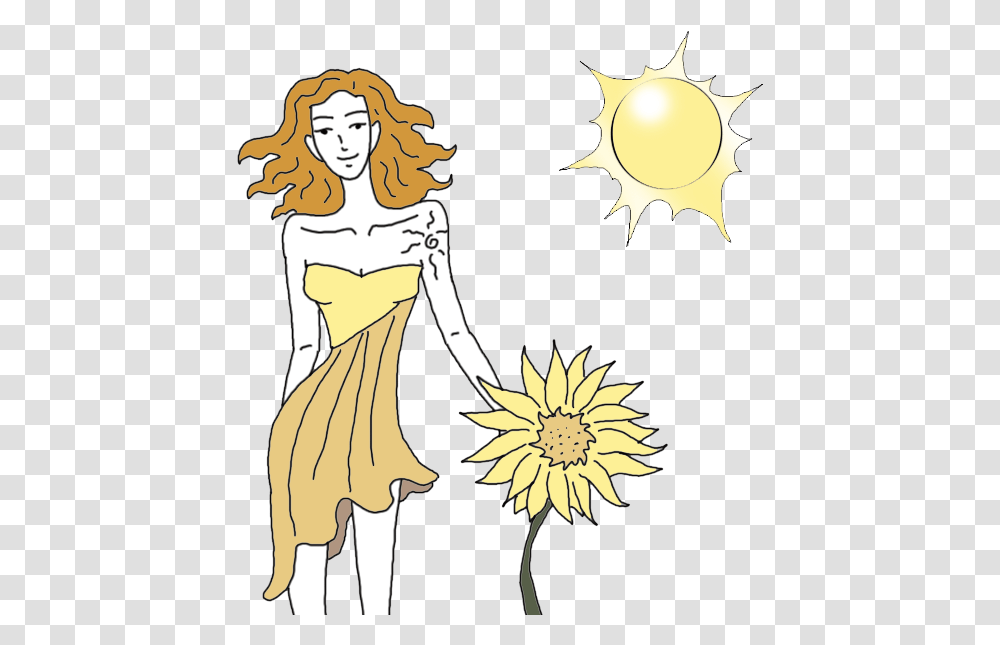 Sun Illustration, Plant, Costume Transparent Png