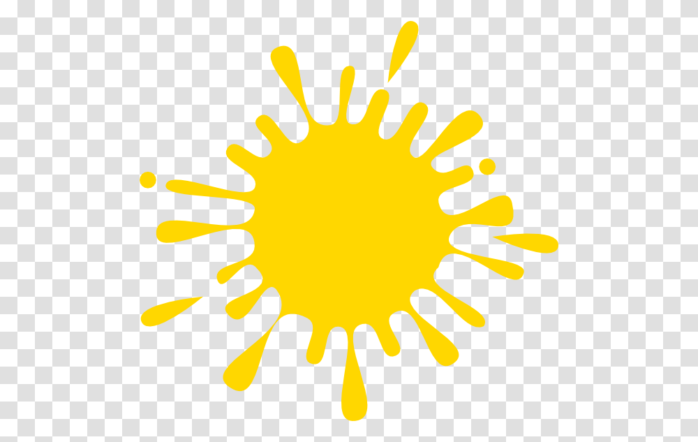 Sun In Philippine Flag Yellow Paint Splatter Clipart, Plant, Hand, Flower, Blossom Transparent Png