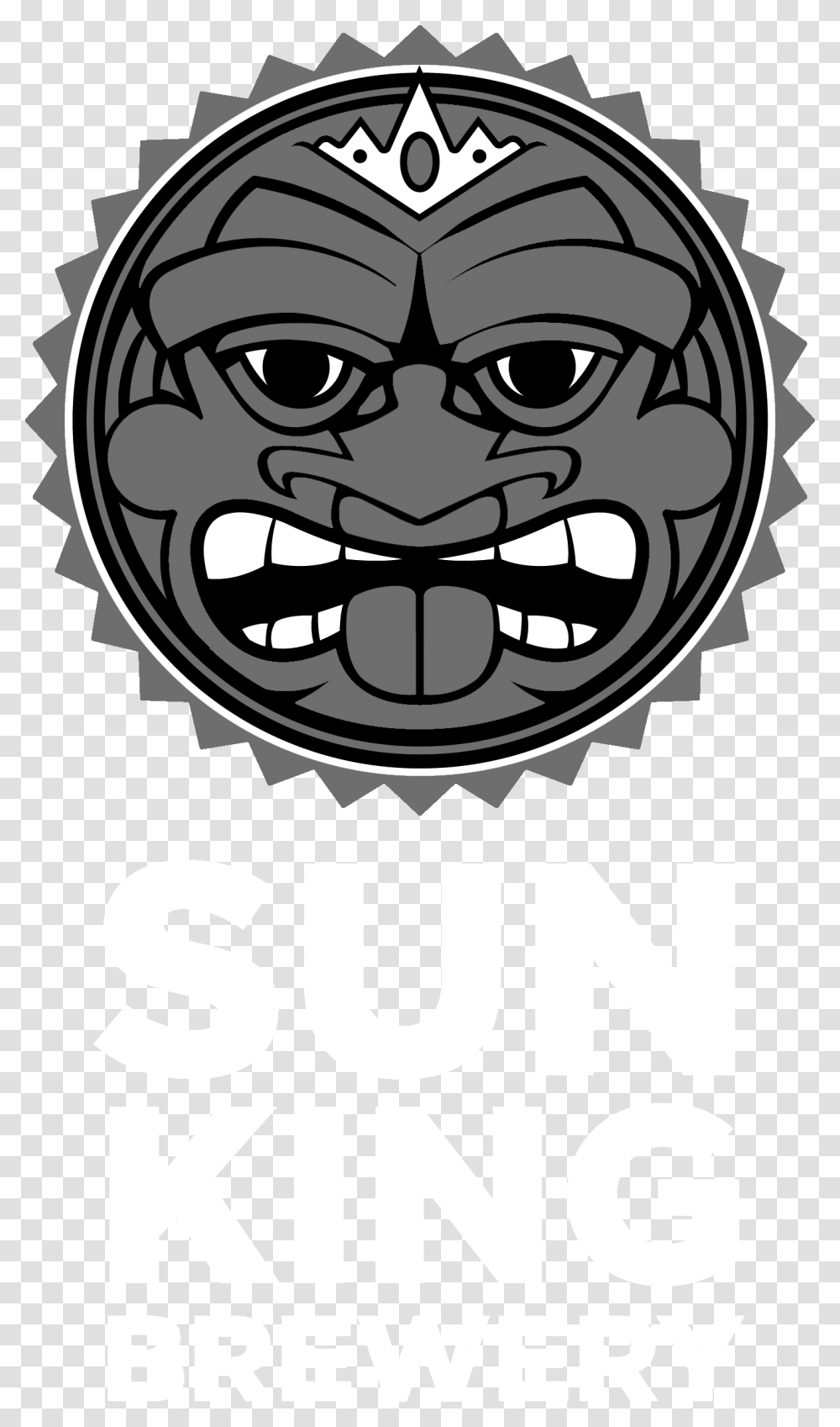 Sun King Brewery, Label, Stencil Transparent Png