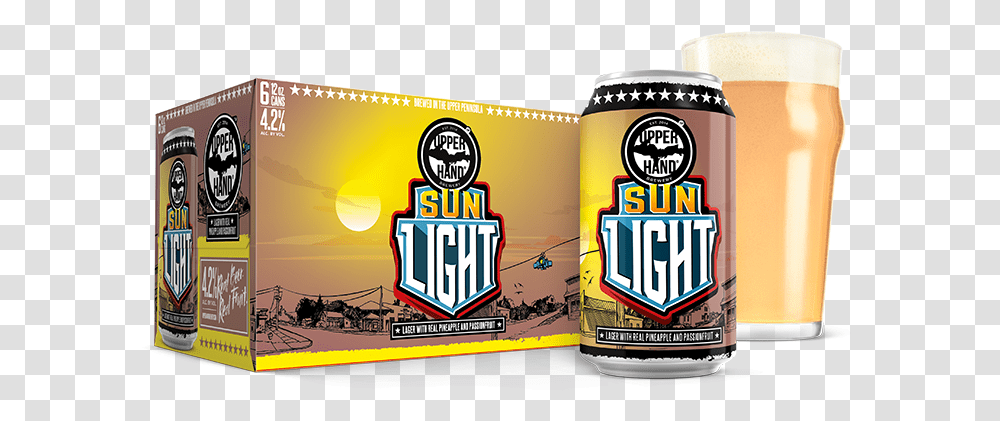 Sun Light Upper Hand Brewery Upper Hand Brewery, Beer, Alcohol, Beverage, Drink Transparent Png
