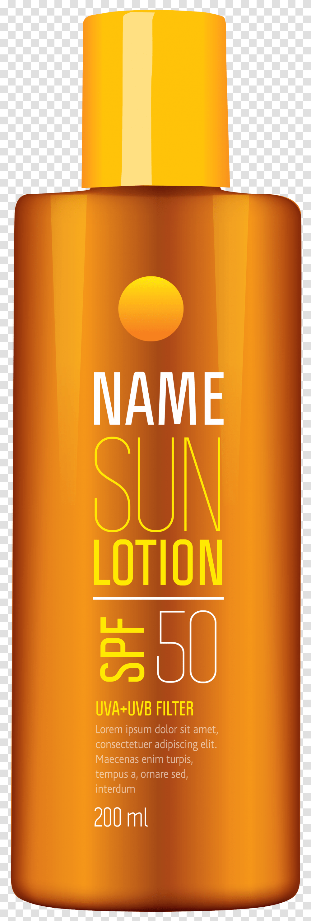 Sun Lotion Tube Clipart Picture Clip Art, Bottle, Sunscreen, Cosmetics, Beverage Transparent Png