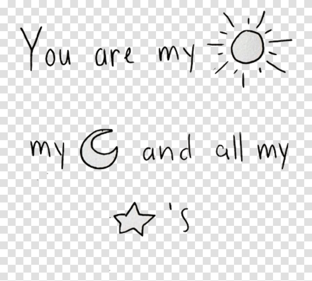 Sun Moon Stars You Are My Sun My Moon And All My Stars, Number, Star Symbol Transparent Png
