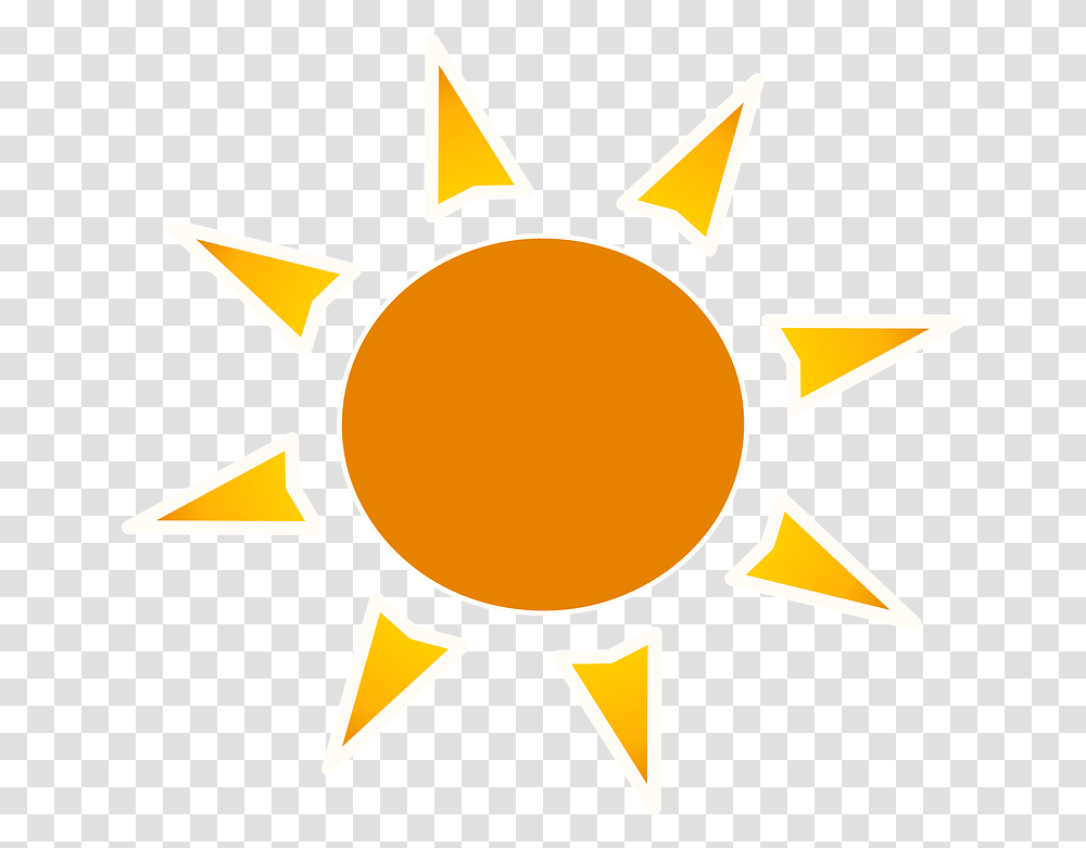 Sun Orange Heat Background Sun, Outdoors, Nature, Symbol, Star Symbol Transparent Png