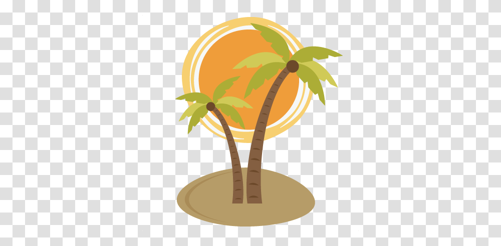 Sun Palm Tree Clipart Clip Art Images, Plant, Nut, Vegetable, Food Transparent Png
