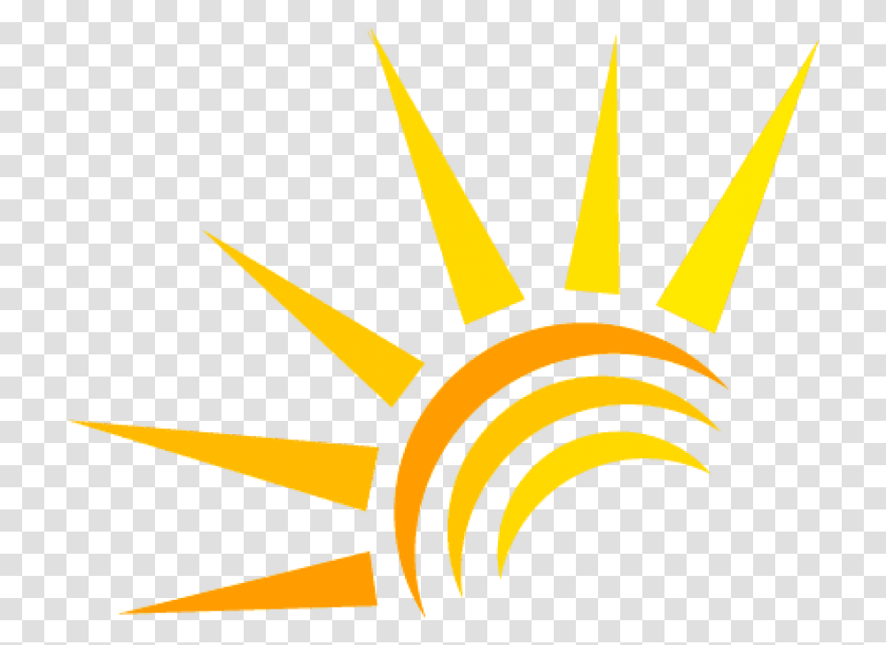 Sun Rays Logo, Outdoors, Nature, Sky Transparent Png