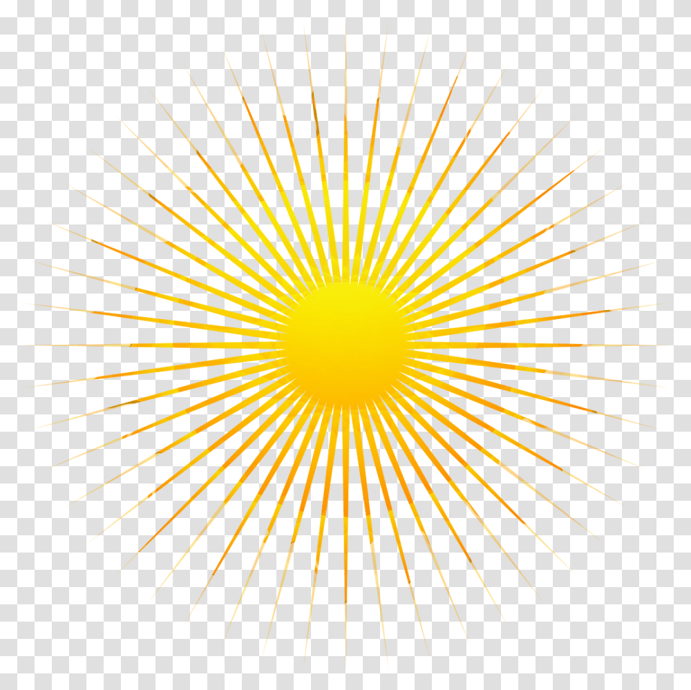 Sun Rays Sun With Rays, Light, Lighting, Pattern Transparent Png