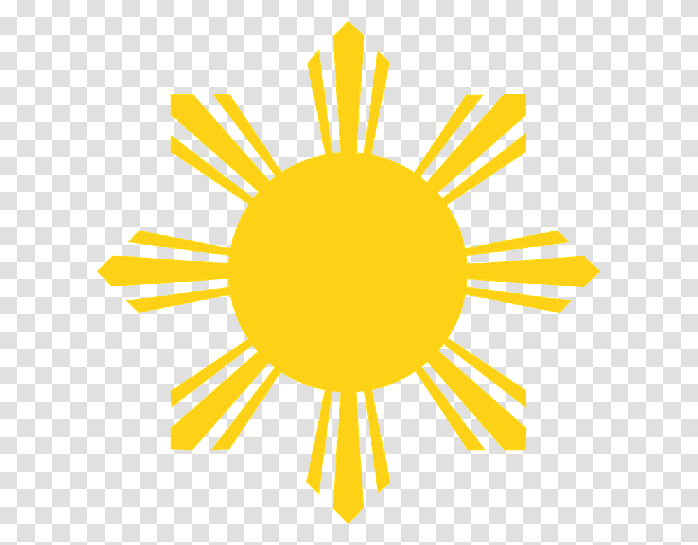 Sun Rays Yellow Philippine Flag Sun Face, Outdoors, Nature, Sky Transparent Png