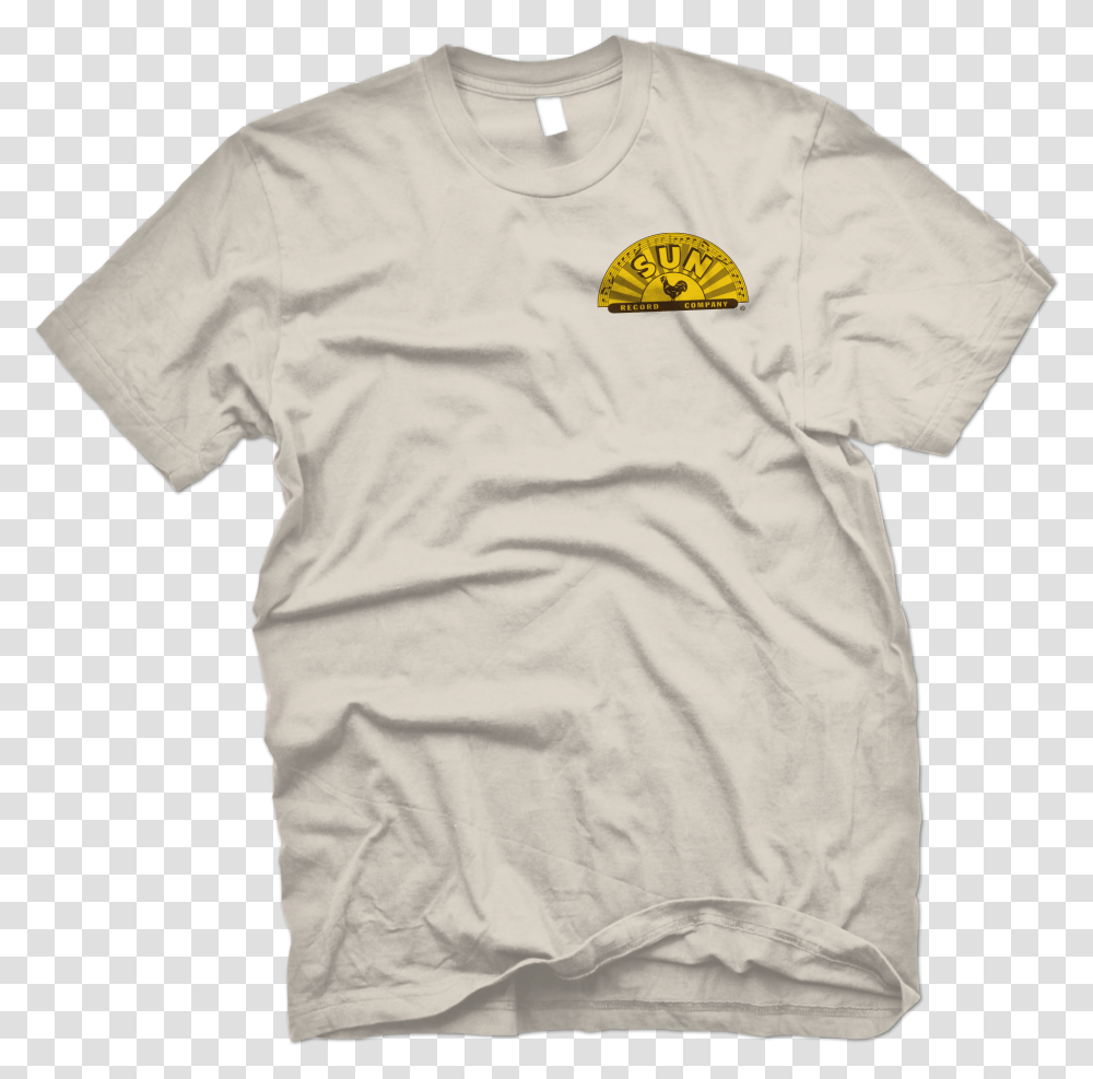 Sun Records Half Sun Crest Tee Cream Best Hd Fishing T Shirt Designs, Apparel, T-Shirt, Sleeve Transparent Png