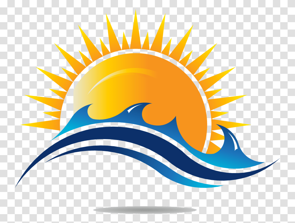 Sun Rise Clip Art Sun And Sea Clipart, Nature, Outdoors, Sky, Water Transparent Png