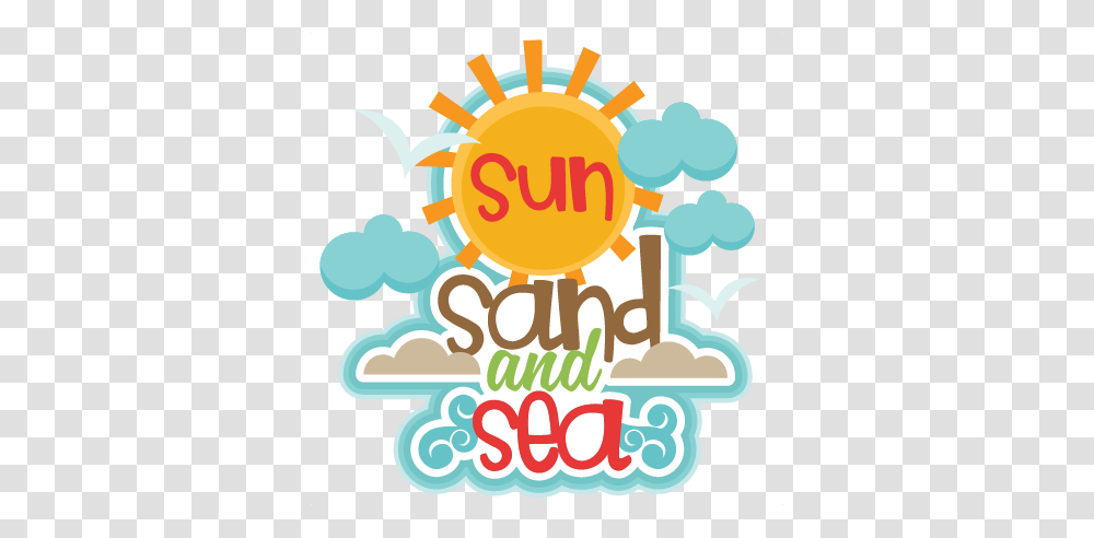 Sun Sand And Sea Title Scrapbook Cute Clipart, Advertisement, Poster Transparent Png