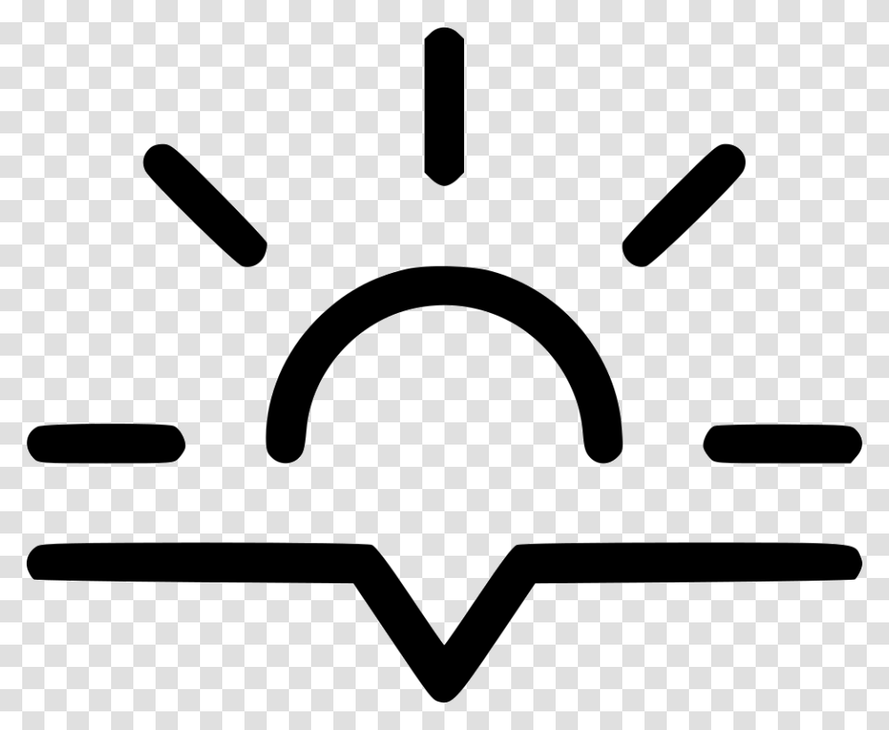Sun Set Sun Icon, Stencil, Appliance, Oven Transparent Png