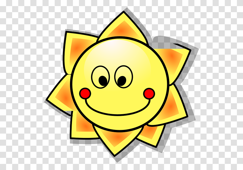 Sun Solar Sunshine Cartoon Hot Summer Smile Clipart Idea, Outdoors, Nature, Sky Transparent Png