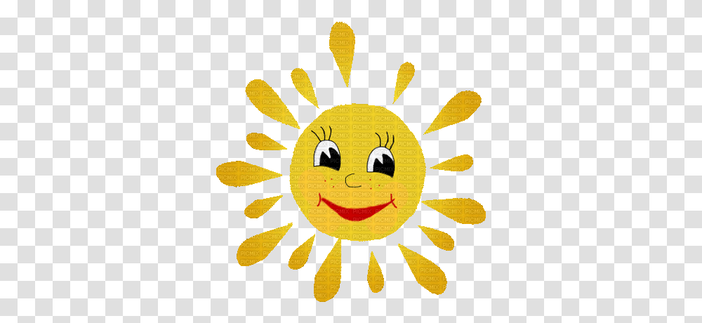 Sun Sonne Soleil Summer Ete Sommer Face Deco Tube Gif Anime Animation Soleil, Outdoors, Nature, Poster, Logo Transparent Png