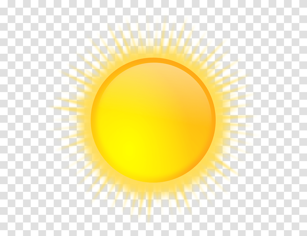 Sun Sunny Weather Sunshine Yellow Forecast Sinar Matahari Vektor, Sky, Outdoors, Nature Transparent Png