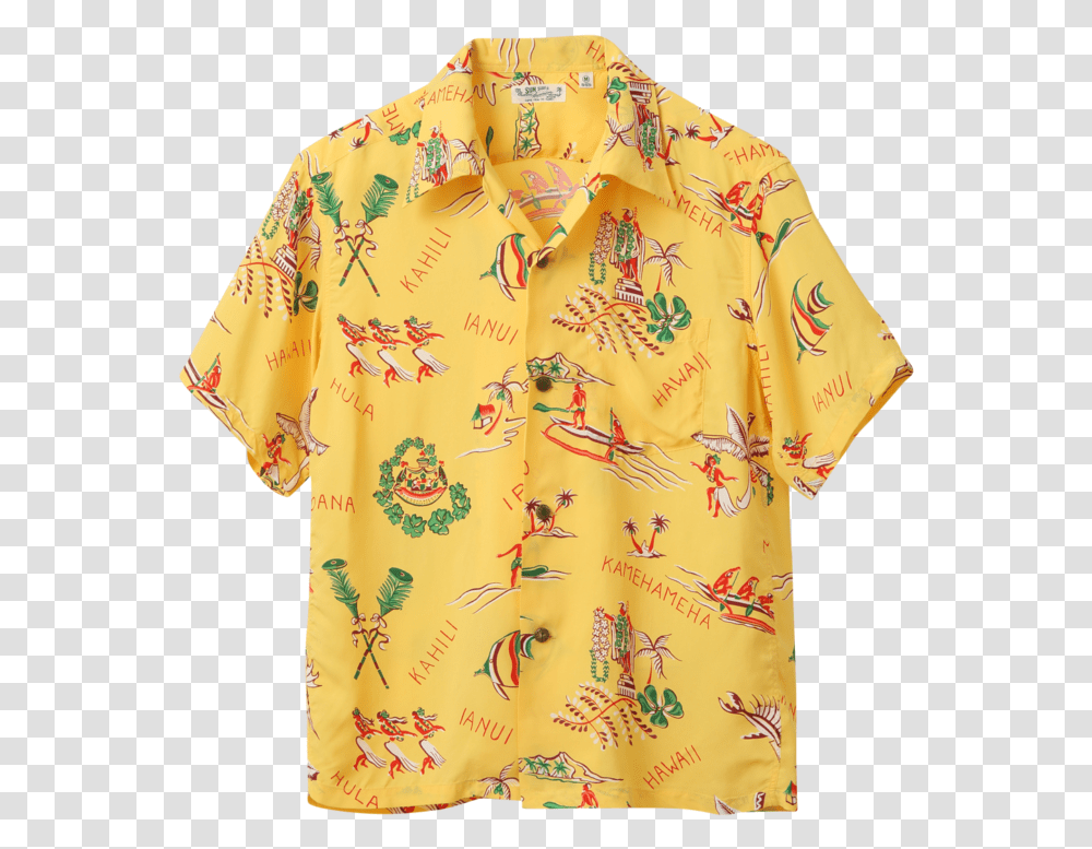 Sun Surf Vintage Style Hawaiian Shirt Good Old Times Hawaiian Shirts, Apparel, Coat, Pattern Transparent Png