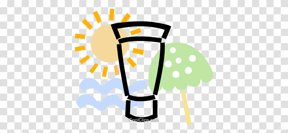 Sun Tan Lotion With Umbrella And The Sun Royalty Free Vector Clip, Texture, Light Transparent Png