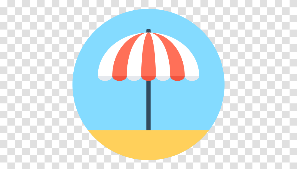 Sun Umbrella Beach Icon, Balloon, Canopy, Parachute, Pin Transparent Png