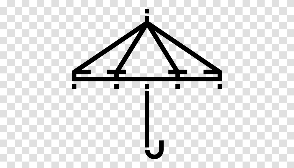 Sun Umbrella Icon, Triangle, Bow, Utility Pole Transparent Png