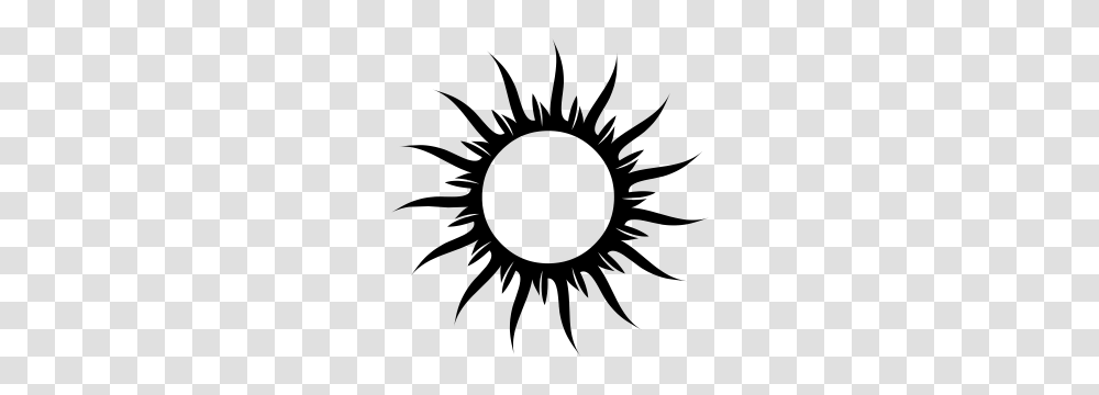 Sun With Long And Short Rays Sticker, Stencil, Spider, Invertebrate, Animal Transparent Png