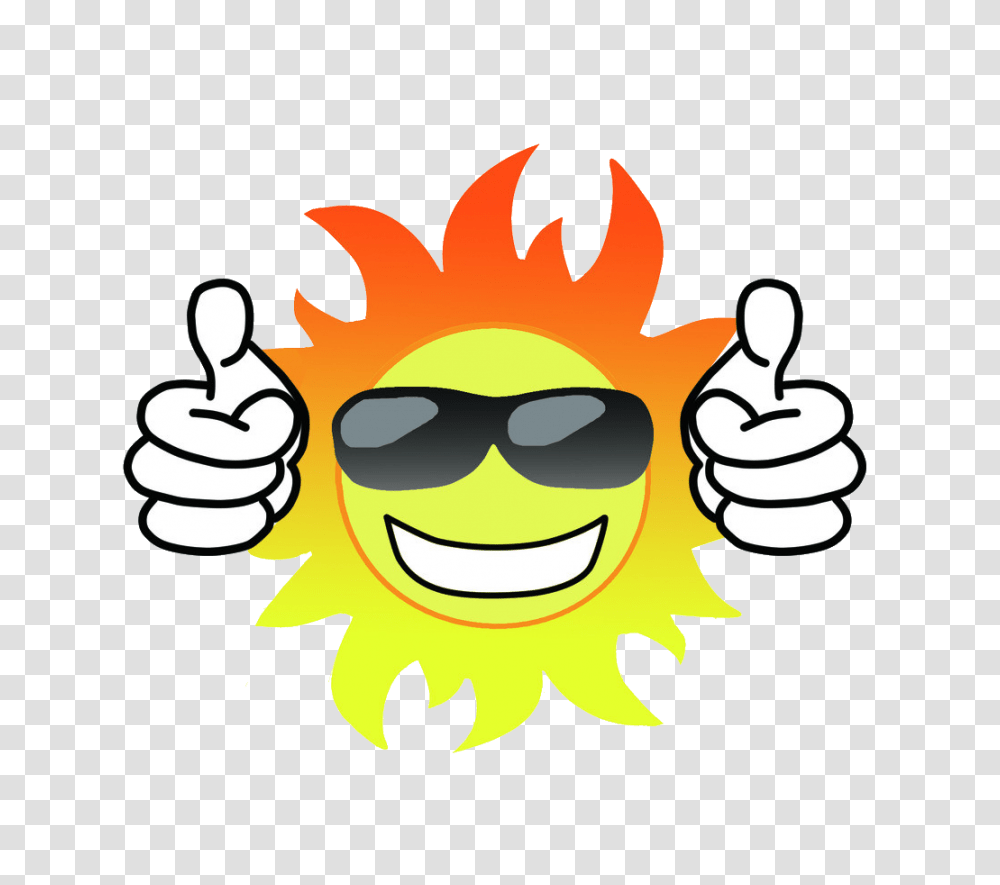 Sun With Sunglasses Nature, Hand, Label, Finger Transparent Png