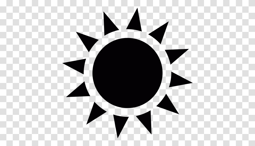 Sun With Sunrays Icon, Lamp, Outdoors, Nature, Astronomy Transparent Png