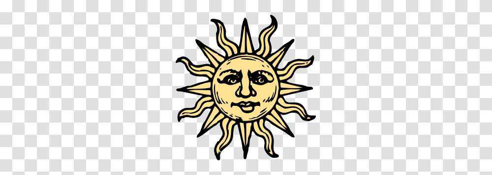 Sun Woodcut Clip Art, Logo, Trademark, Emblem Transparent Png