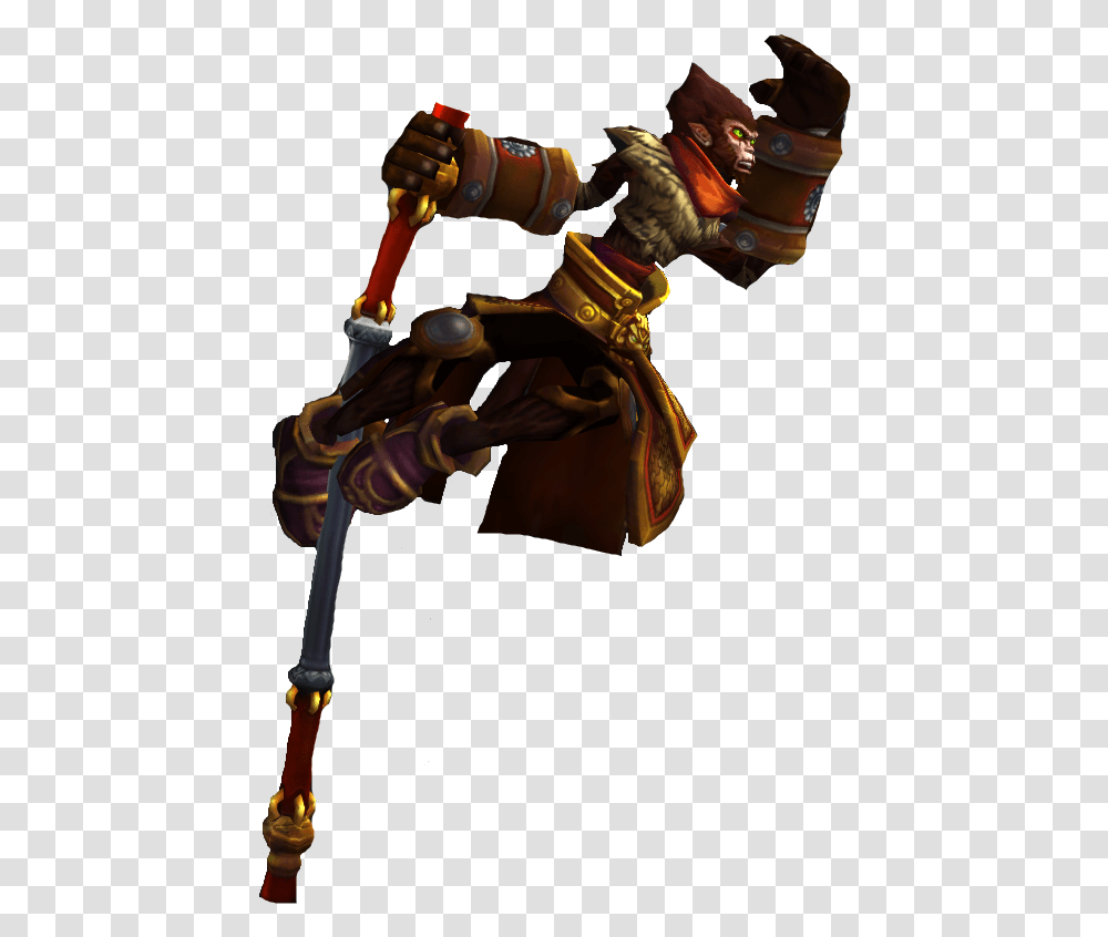 Sun Wukong Staff League Of Legends Wukong, Figurine, Person, Human, Legend Of Zelda Transparent Png