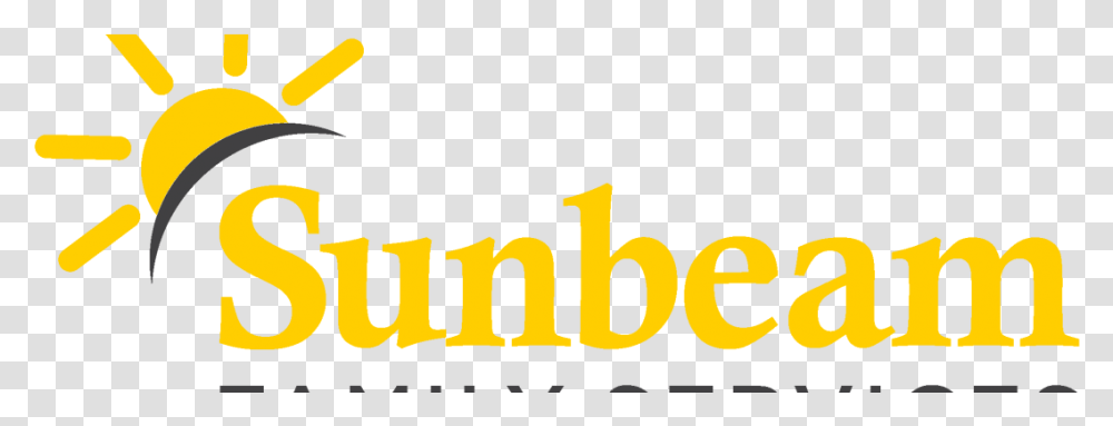 Sunbeam Family Services Logo, Word, Alphabet, Label Transparent Png