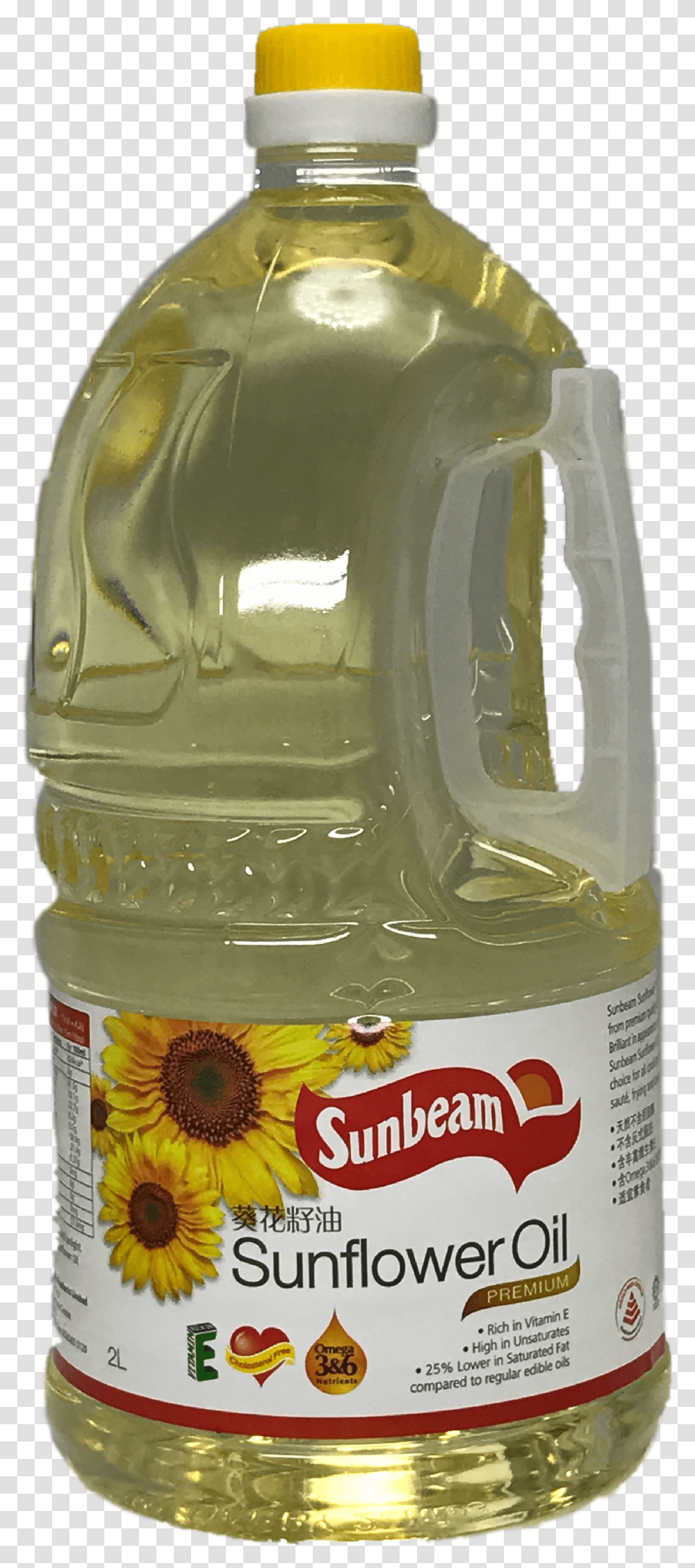 Sunbeam Sunflower Oil 2lTitle Sunbeam Sunflower Plastic Bottle Transparent Png