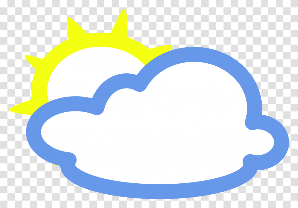 Sunbeams Fog Clouds Sunrays Weather Sun Cloud Weather Symbols, Outdoors, Nature, Heart Transparent Png