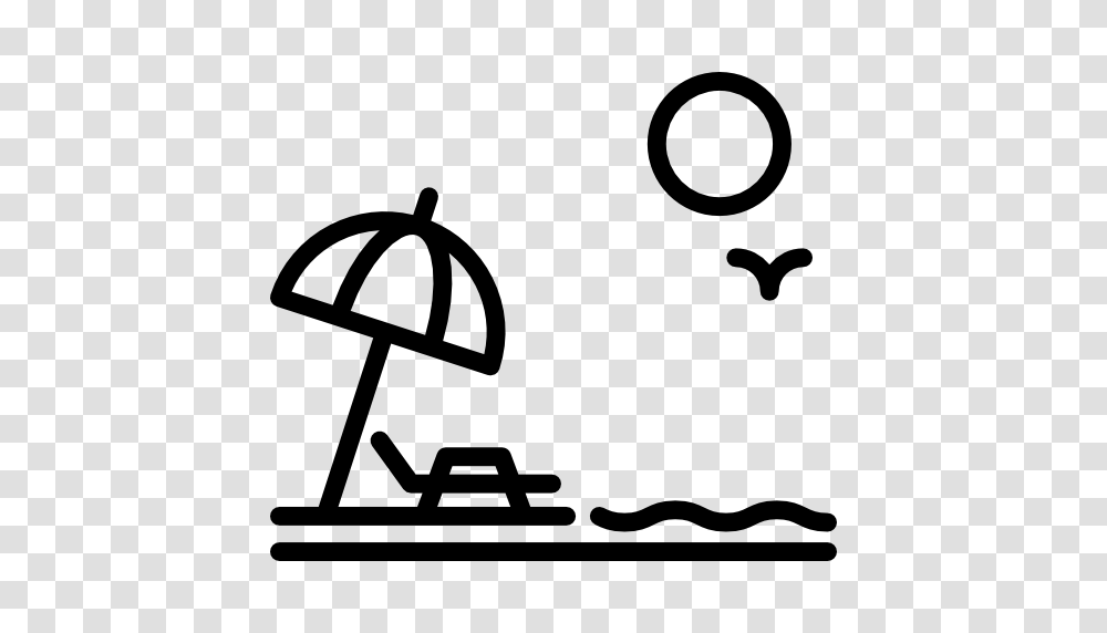 Sunbed Holidays Summer Vacations Beach Sun Umbrella Icon, Number, Lawn Mower Transparent Png