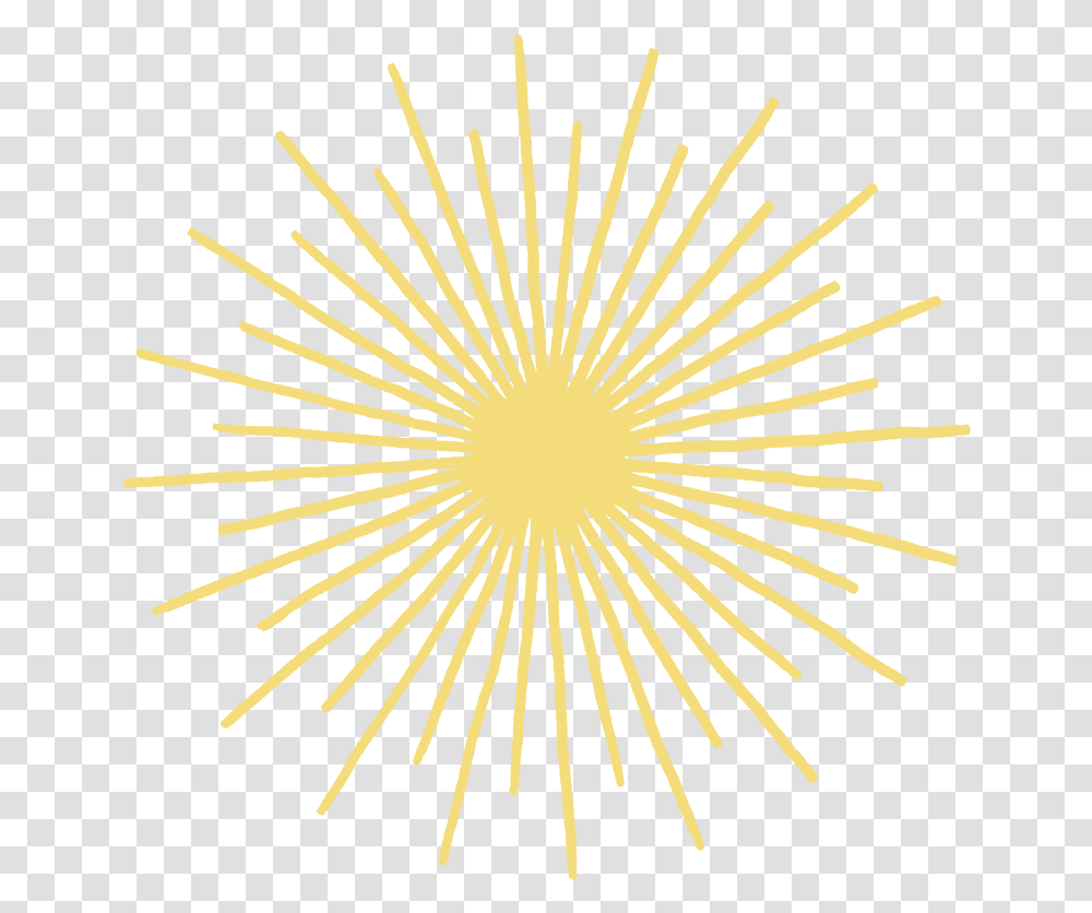 Sunburst Clipart Yellow Pattern Sun Circle, Nature, Outdoors, Flower, Plant Transparent Png