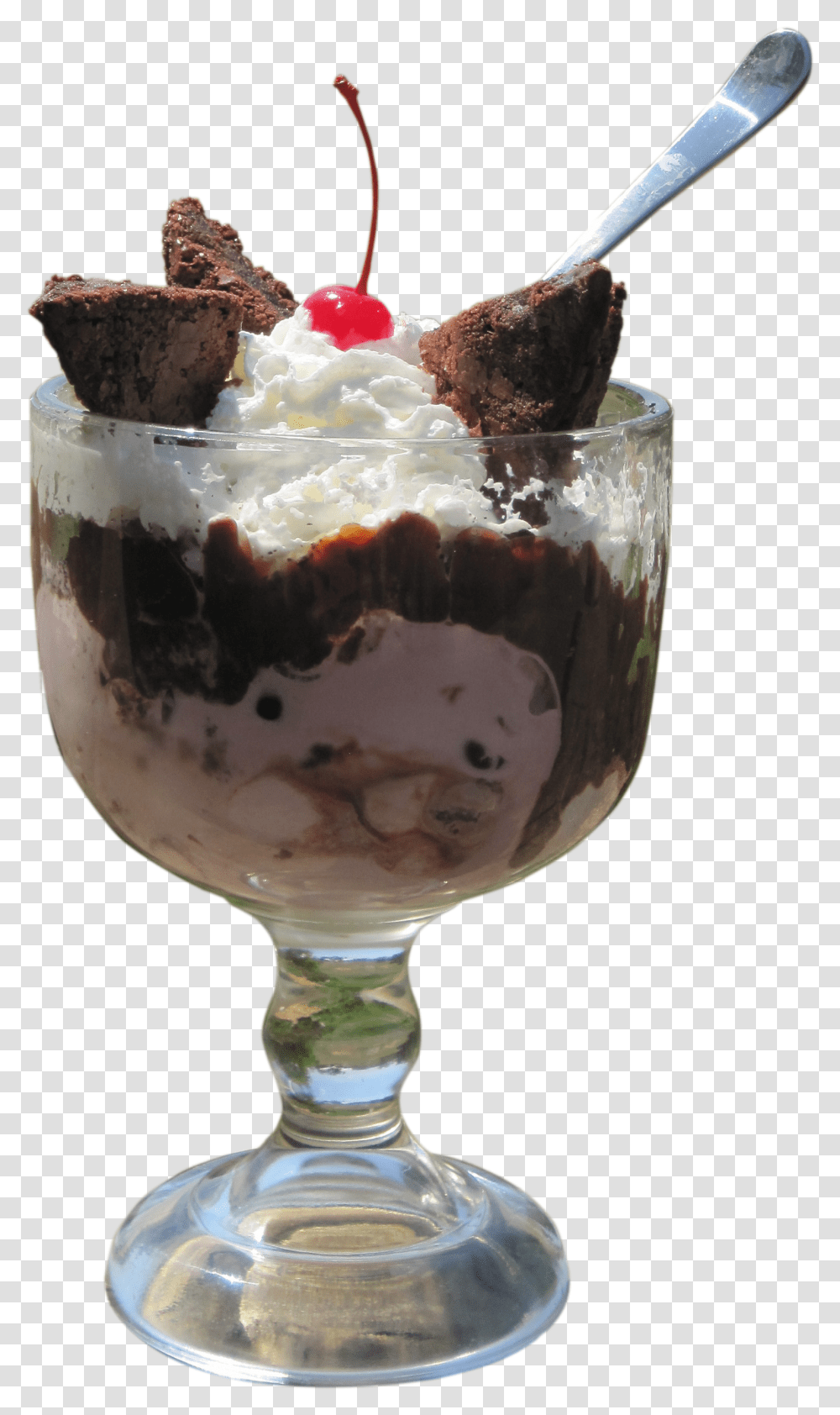 Sundae, Cream, Dessert, Food, Creme Transparent Png