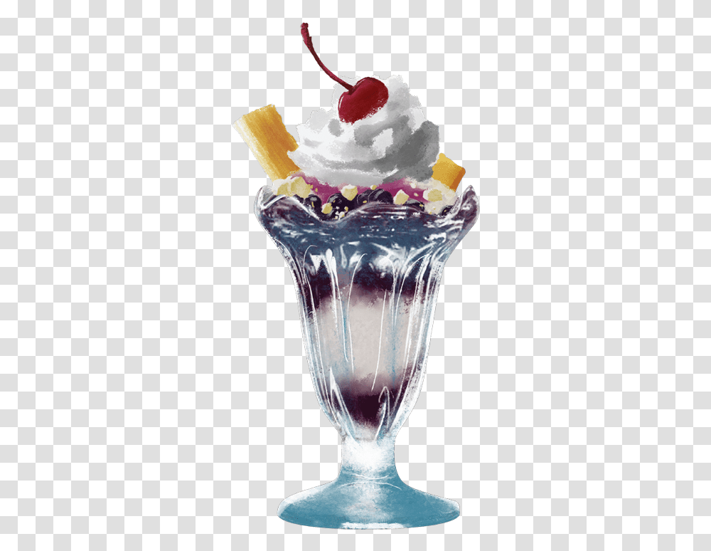 Sundae, Cream, Dessert, Food, Creme Transparent Png