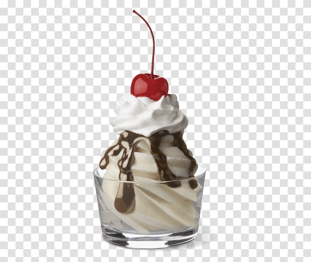 Sundae, Cream, Dessert, Food, Creme Transparent Png