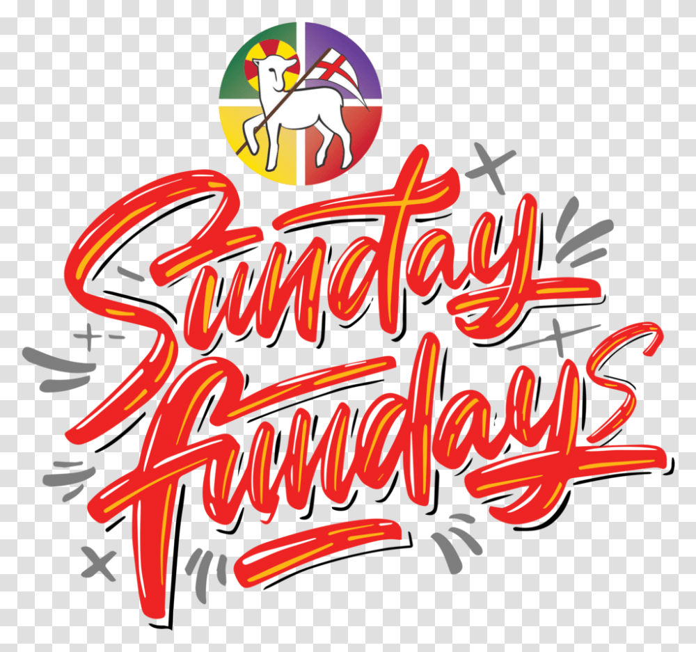 Sunday Fundays Logo Calligraphy, Light, Neon, Alphabet Transparent Png