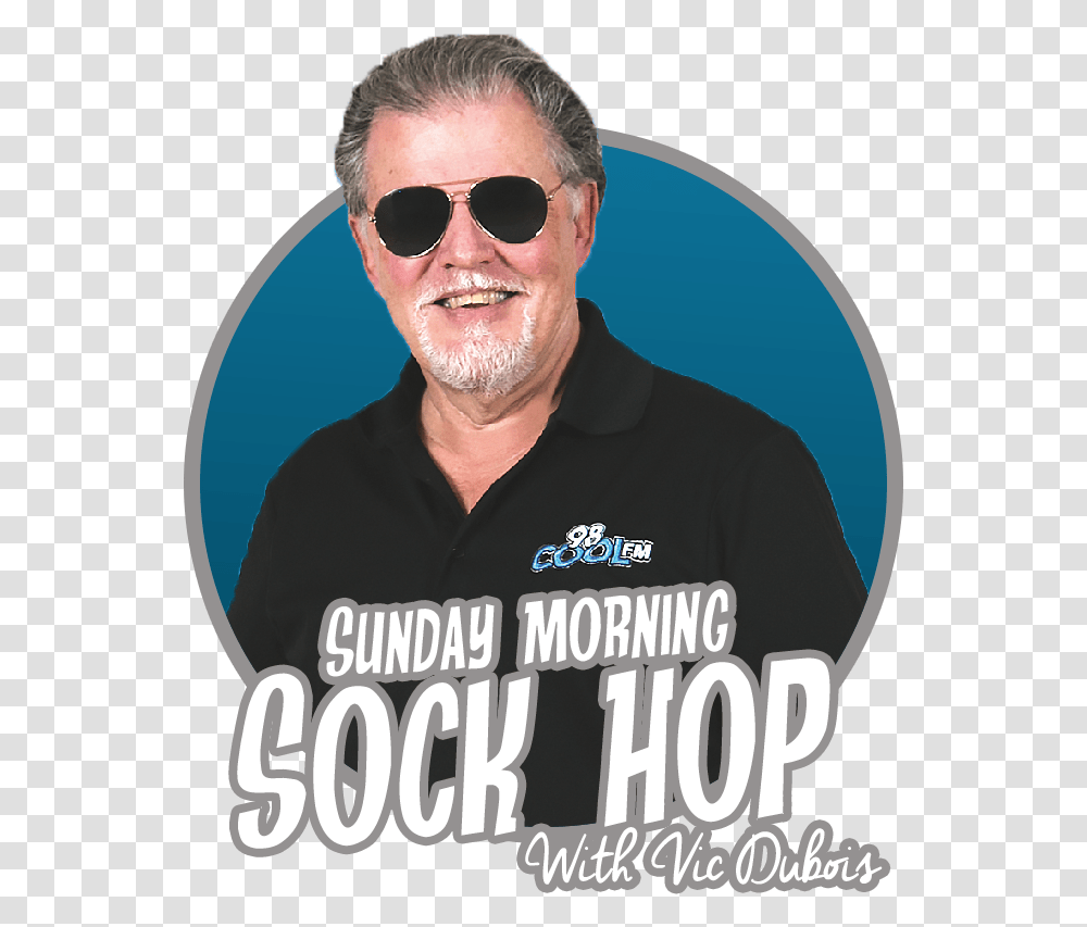 Sunday Morning Sock Hop With Vic Dubois Polo Shirt, Sunglasses, Accessories, Accessory, Person Transparent Png