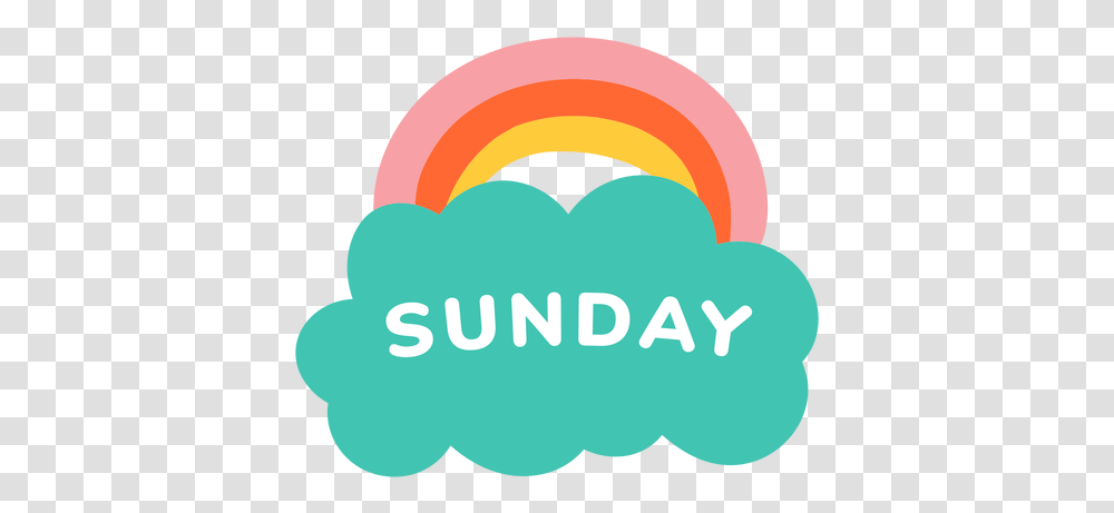 Sunday Rainbow Label Color Gradient, Symbol, Logo, Trademark, Text Transparent Png