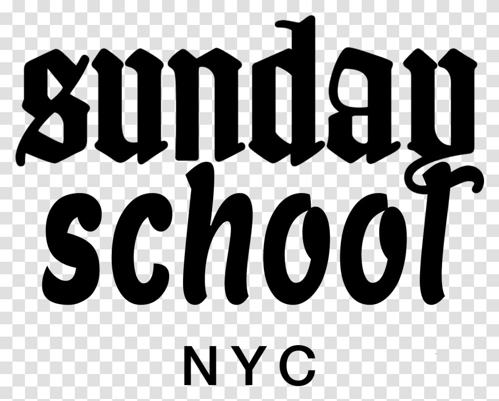 Sunday School Nyc Calligraphy, Alphabet, Number Transparent Png